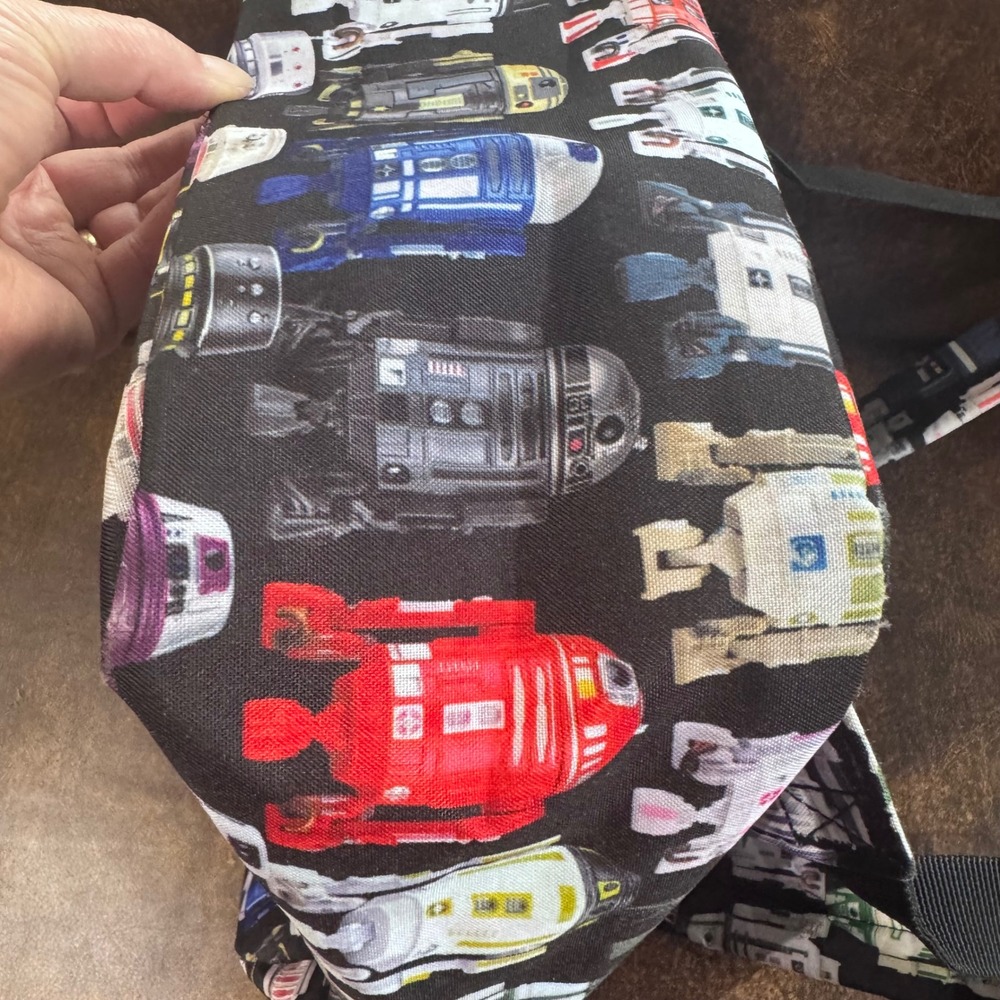 Star Wars R2-D2 Droids All Over Print Backpack Black Astromech Multi Color - Picture 10 of 11